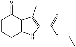 4,5,6,7-tetrahydro-3-methyl-4-oxo-indole-2-carboxylicaciethylester 化学構造式