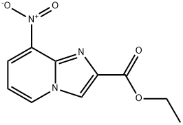 8-NITRO-IMIDAZO[1,2-A]PYRIDINE-2-CARBOXYLIC ACID ETHYL ESTER 结构式