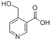 4-HYDROXYMETHYL-NICOTINIC ACID 化学構造式