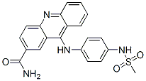 9-((4-((Methylsulfonyl)amino)phenyl)amino)-2-acridinecarboxamide Structure