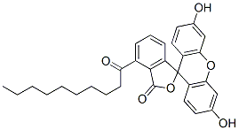 decanoyl fluorescein 化学構造式