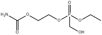 2-[(aminocarbonyl)oxy]ethyl ethyl (hydroxymethyl)phosphonate Struktur