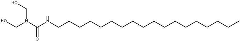N,N-Bis(hydroxymethyl)-N'-octadecylurea 结构式