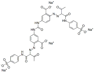 72749-85-0 3,3'-(Carbonyldiimino)bis[6-[[2-oxo-1-[[(4-sulfophenyl)amino]carbonyl]propyl]azo]benzoic acid]tetrasodium salt