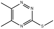 3-(メチルチオ)-5,6-ジメチル-1,2,4-トリアジン 化学構造式
