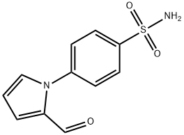 4-(2-ホルミル-1H-ピロール-1-イル)ベンゼンスルホンアミド 化学構造式