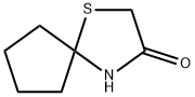 1-チア-4-アザスピロ[4.4]ノナン-3-オン 化学構造式