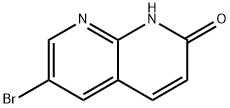 6-溴-1,8-二氮杂萘-2(1H)-酮 结构式