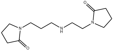 1-[3-[[2-(2-oxo-1-pyrrolidinyl)ethyl]amino]propyl]pyrrolidin-2-one 结构式