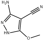 5-AMINO-3-METHOXY-1H-PYRAZOLE-4-CARBONITRILE Struktur