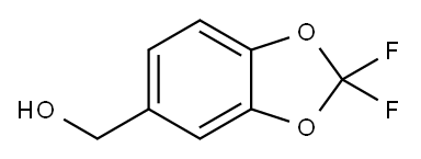 (2,2-ジフルオロベンゾ[D][1,3]ジオキソール-5-イル)メタノール 化学構造式
