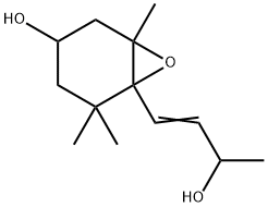 6-[(1E)-3-Hydroxy-1-butenyl]-1,5,5-trimethyl-7-oxabicyclo[4.1.0]heptan -3-ol,72777-88-9,结构式