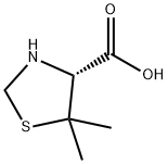 L-5,5-DIMETHYLTHIAZOLIDINE-4-CARBOXYLIC ACID 结构式