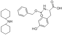 Z-L-酪氨酸二环己胺,7278-35-5,结构式