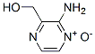 Pyrazinemethanol, 3-amino-, 4-oxide (9CI) Structure
