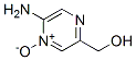 Pyrazinemethanol, 5-amino-, 4-oxide (9CI) 结构式
