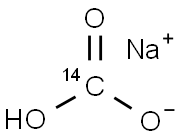 碳酸氢钠-14C结构式,SODIUM BICARBONATE, [14C]