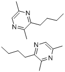 2-BUTYL-3,5-(AND 3,6)-DIMETHYL PYRAZINE 结构式