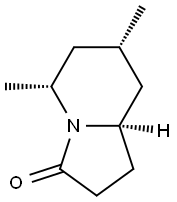 3(2H)-Indolizinone,hexahydro-5,7-dimethyl-,(5R,7S,8aR)-(9CI) Structure