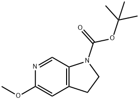 Tert-butyl-5-Methoxy-2,3-dihydropyrrolo[2,3-c-]pyridine-1-carboxylate Structure