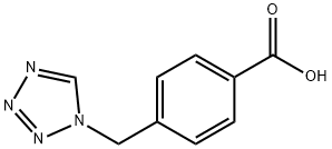 4-(1H-テトラゾール-1-イルメチル)安息香酸 化学構造式