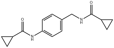 Cyclopropanecarboxamide, N-[4-[[(cyclopropylcarbonyl)amino]methyl]phenyl]- Structure