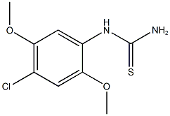 1-(4-氯-2,5-二甲氧基苯基)硫脲 结构式