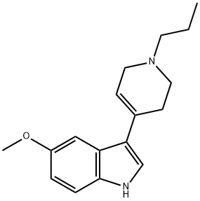 5-METHOXY-3-(1-PROPYL-1,2,3,6-TETRAHYDROPYRIDIN-4-YL)-1H-INDOLE, 72808-65-2, 结构式