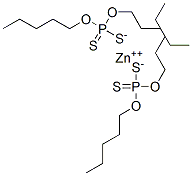 zinc bis(O,O-dipentyl) bis(dithiophosphate) Structure