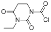 1(2H)-Pyrimidinecarbonyl chloride, 3-ethyltetrahydro-2,4-dioxo- (9CI) Structure