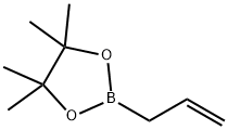 2-アリル-4,4,5,5-テトラメチル-1,3,2-ジオキサボロラン 化学構造式