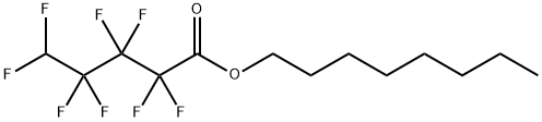 2,2,3,3,4,4,5,5-Octafluoropentanoic acid octyl ester Struktur