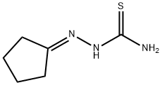 1-Cyclopentylidenethiosemicarbazide, 7283-39-8, 结构式