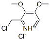 2-Chloromethyl-3,4-dimethoxypyridinium chloride Struktur