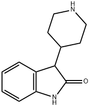 3-(4-哌啶基)-2-吲哚啉酮 结构式