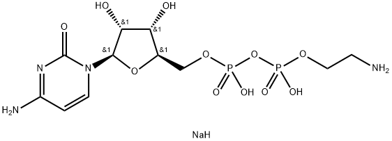 CYTIDINE 5'-DIPHOSPHOETHANOLAMINE SODIUM SALT Structure