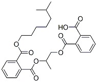 2,2'-[(1-Methyl-1,2-ethanediyl)bis(oxycarbonyl)]bis(benzoic acid 6-methylheptyl) ester Struktur