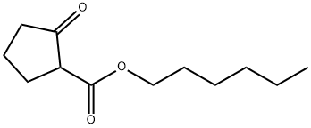 2-Oxocyclopentanecarboxylic acid hexyl ester Struktur