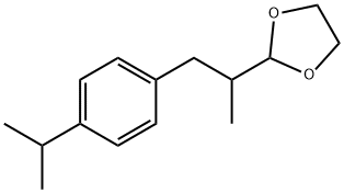 2-[2-[4-isopropylphenyl]-1-methylethyl]-1,3-dioxolane 结构式