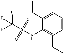 N-(2,6-ジエチルフェニル)トリフルオロメタンスルホンアミド 化学構造式