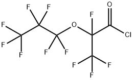 塩化パーフルオロ(2-メチル-3-オキサヘキサノイル) 化学構造式