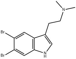 1H-Indole-3-ethanamine, 5,6-dibromo-N,N-dimethyl- Structure