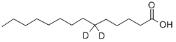 TETRADECANOIC-6,6-D2 ACID,72878-02-5,结构式