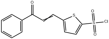 5-(3-OXO-3-PHENYL-PROPENYL)-THIOPHENE-2-SULFONYL CHLORIDE Struktur