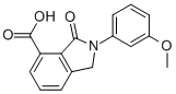 2-(3-METHOXYPHENYL)-3-OXOISOINDOLINE-4-CARBOXYLIC ACID Structure