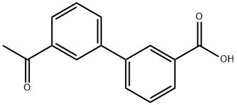 3'-アセチルビフェニル-3-カルボン酸 化学構造式