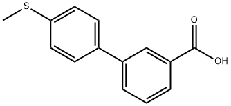 4-(METHYLTHIO)BIPHENYL-3-CARBOXYLIC ACID, 728918-92-1, 结构式