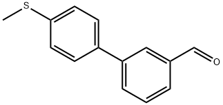 4'-(甲基硫基)联苯-3-甲醛 结构式