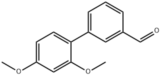 3-(2,4-Dimethoxyphenyl)benzaldehyde 化学構造式