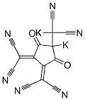 Potassio[2,5-dioxo-3,4-bis(dicyanomethylene)-1-potassiocyclopentyl]methanedicarbonitrile 结构式